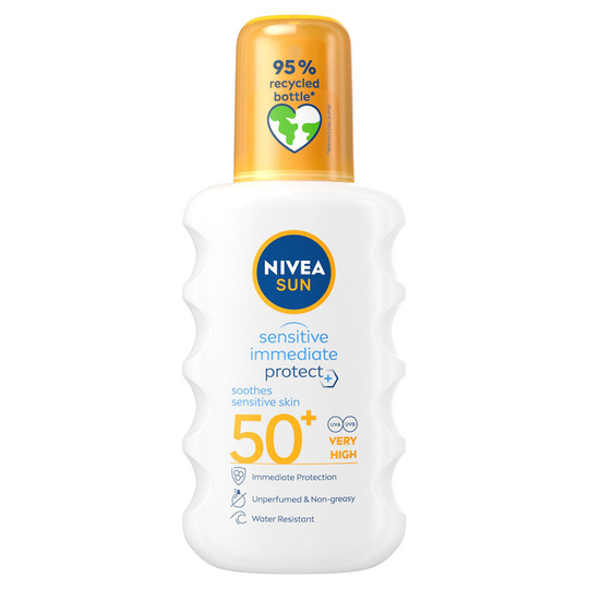 Protect & Sensitive Soothing Spray SPF50+, 200 ml Nivea Aurinkovoiteet
