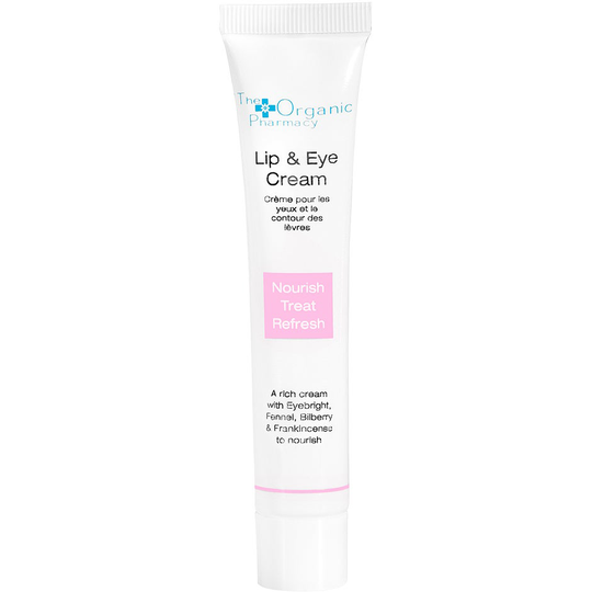 Lip & Eye Cream, 10 ml The Organic Pharmacy Silmät