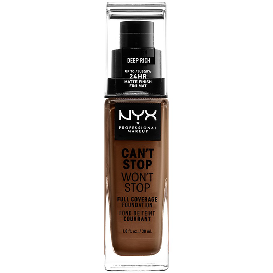 NYX PROFESSIONAL MAKEUP Can't Stop Won't Stop Foundation Deep ric