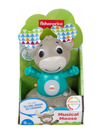 Fisher-Price® Linkimals™ Musical Moose - Sw Toys Baby Toys Educational Toys Activity Toys Monivärinen/Kuvioitu Fisher-Price
