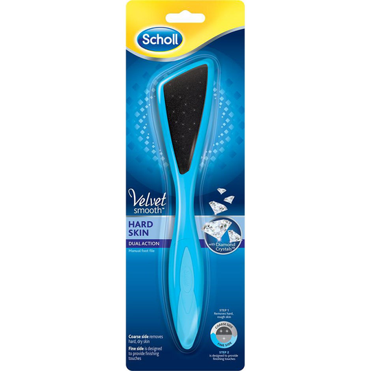 Velvet Smooth Dual Action Foot File, Scholl Jalkaviila & Tarvikkeet