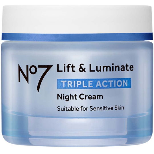 Lift & Luminate Triple Action Night Cream, 50 ml No7 Yövoiteet