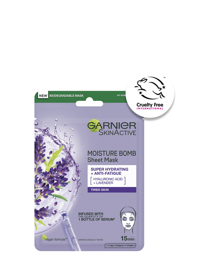 Moisture Bomb Lavender Sheet Mask Beauty WOMEN Skin Care Face Face Masks Sheet Mask Nude Garnier