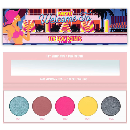 MIYO Five Points Paletts Eyeshadows 17 Welcome To Miami