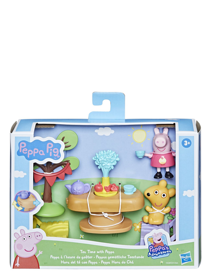 Peppa Pig Tea Time With Peppa Playset Toys Baby Toys Building Blocks Activity Toys Monivärinen/Kuvioitu Peppa Pig