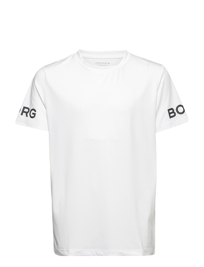 Borg T-Shirt T-shirts Sports Tops Valkoinen Björn Borg
