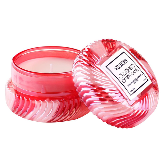 Voluspa Crushed Candy Cane Macaron Candle 15 h