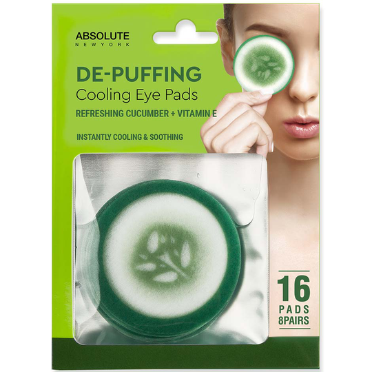 Cooling Eye Pad Cucumber 16pcs, 16 pcs Absolute New York Silmät