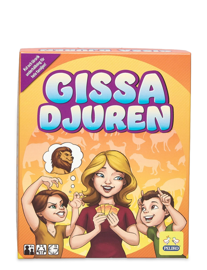 Gissa Djuret Toys Puzzles And Games Games Active Games Monivärinen/Kuvioitu Peliko