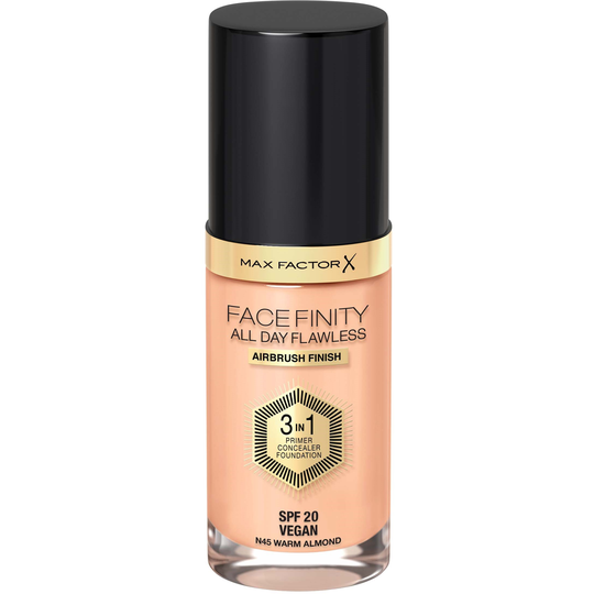 Max Factor All Day Flawless Foundation 45 Warm Almond