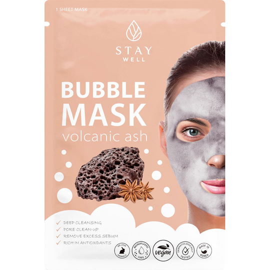 Deep Cleansing Bubble Mask Volcanic, Stay Well Kasvonaamiot
