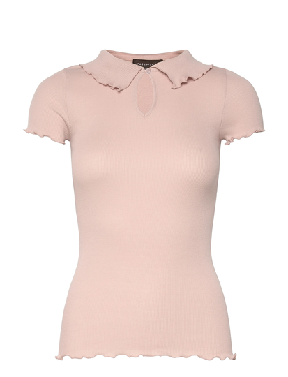 Organic T-Shirt Ss T-shirts & Tops Short-sleeved Vaaleanpunainen Rosemunde