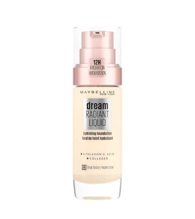 Maybelline Foundation Dream Radiant Liquid Foundation 3 True Ivory -värisävy