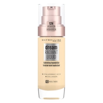 Maybelline Foundation Dream Radiant Liquid Foundation 10 Ivory 30ml