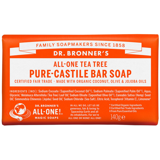 Magic Soaps All-One Hemp Tea Tree, 140 g Dr. Bronner's Suihku- ja kylpytuotteet