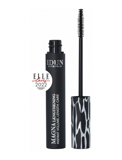 Mascara Magna Lengthening Ripsiväri Maskara Meikki Musta IDUN Minerals