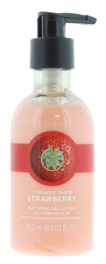Body Shop 250ml vartalovoide Milk Mansikka