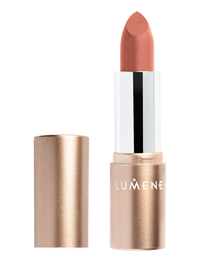 Luminous Moisture Matte Lipstick Huulipuna Meikki Ruskea LUMENE