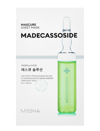Missha Mascure Rescue Solution Sheet Mask Beauty WOMEN Skin Care Face Face Masks Sheet Mask Nude Missha