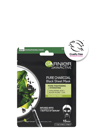 Black Algae Purifying & Hydrating Pore-Tightning Beauty WOMEN Skin Care Face Face Masks Sheet Mask Nude Garnier
