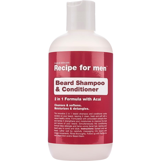 Recipe for Men Beard Shampoo & Conditioner, 250 ml Recipe for men Parta & Viikset