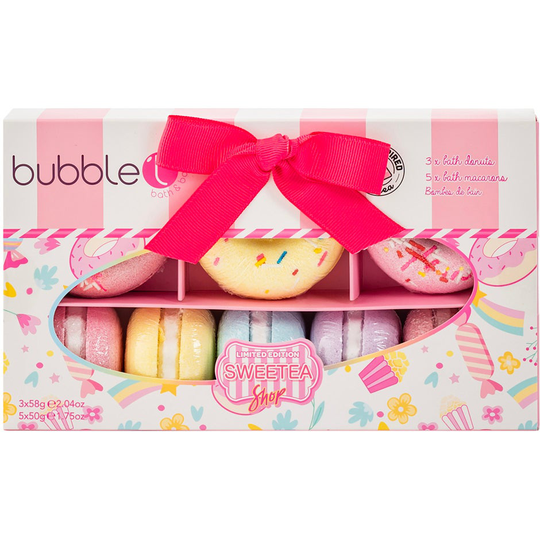 Sweetea Donuts & Macaron Fizzer, 424 g BubbleT Kylpyvaahto & Kylpysuola