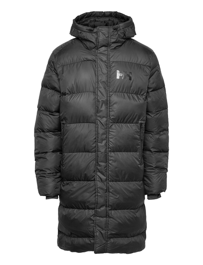 Active Long Winter Parka Vuorillinen Takki Topattu Takki Musta Helly Hansen