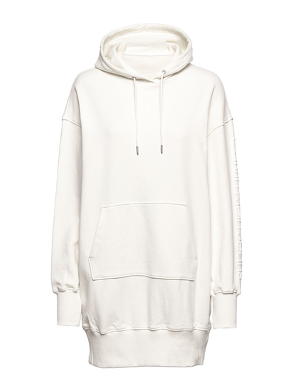 Two T Monogram Hoodie Dress Dresses Sweat-shirt Dresses Valkoinen Calvin Klein Jeans