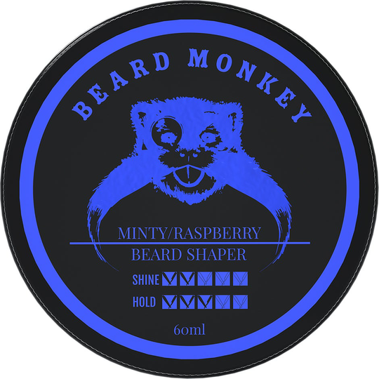 Minty & Raspberry Beard Shaper, 60 ml Beard Monkey Parta & Viikset
