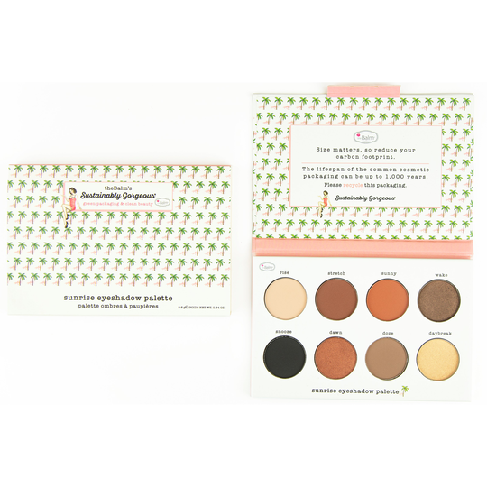 the Balm Sustainably Gorgeous Sunrise Eyeshadow Palette 8-well Ey