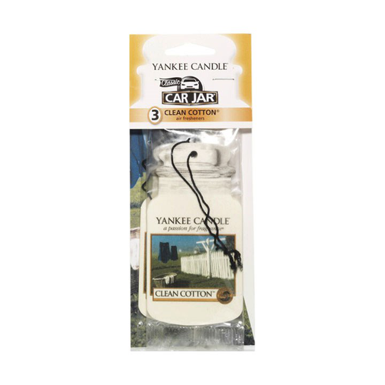 Yankee Candle Clean Cotton Car Jars Bonus 3-Pack