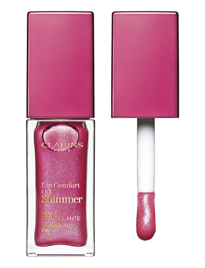 Lip Comfort Oil Shimmer Huulikiilto Meikki Vaaleanpunainen Clarins