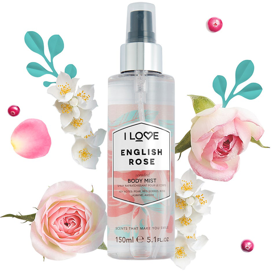 English Rose, 150 ml I love… Vartalosuihke