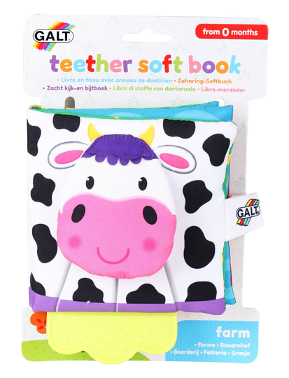 Purupehmokirja Farmi Toys Baby Toys Educational Toys Activity Toys Monivärinen/Kuvioitu Galt