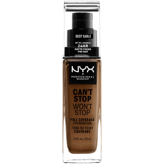 NYX PROFESSIONAL MAKEUP Can't Stop Won't Stop Foundation Deep sab