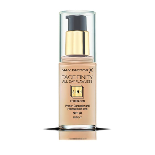 Max Factor Facefinity All Day Flawless 3In1 Spf20 No.047 Nude 30ml Fondation
