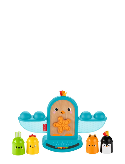 Fisher-Price® Stack And Rattle Birdie Toys Baby Toys Educational Toys Activity Toys Monivärinen/Kuvioitu Fisher-Price