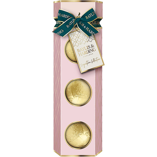 Jojoba, Vanilla & Almond Oil Bath Fizzer Set, Baylis & Harding Vartalotuotepakkaukset