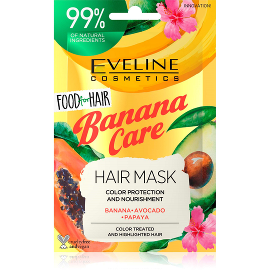Eveline Cosmetics Food For Hair Banana Care Hair Mask 20 ml