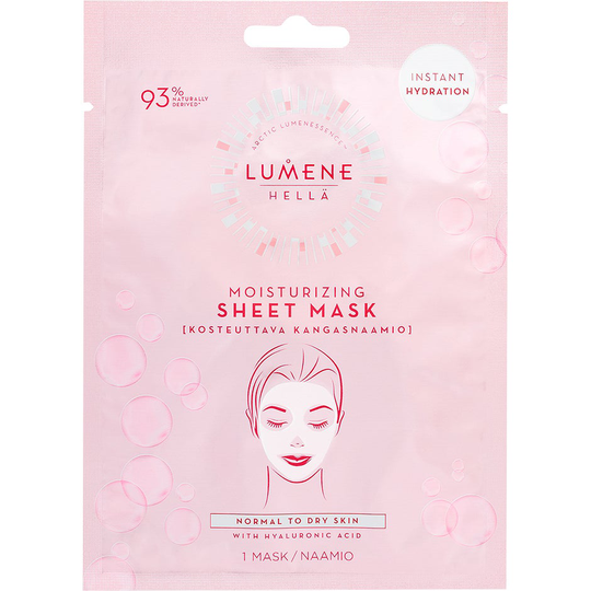 HELLÄ Moisturizing Sheet Mask, Lumene Kangasnaamiot