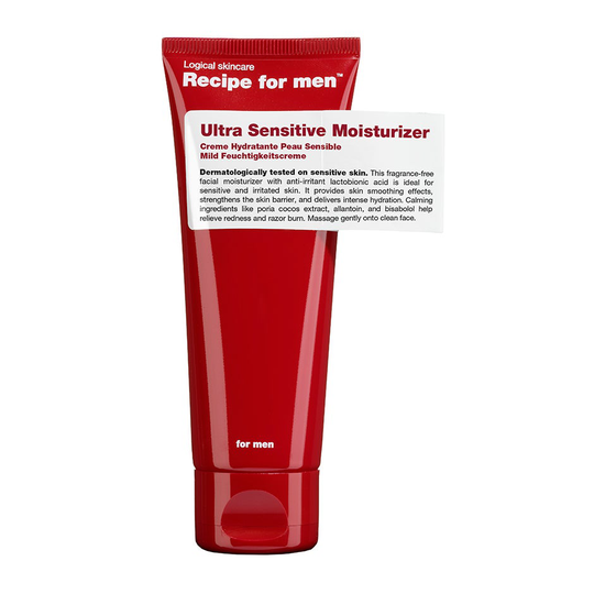 Ultra Sensitive Moisturizer, 75 ml Recipe for men 24h-voiteet