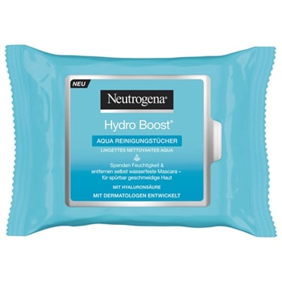 Neutrogena Hydro Boost kasvojen puhdistuspyyhkeet 25kpl