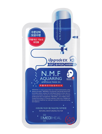Mediheal N.m.f Aquaring Ampoule Mask Beauty WOMEN Skin Care Face Face Masks Sheet Mask Nude Mediheal