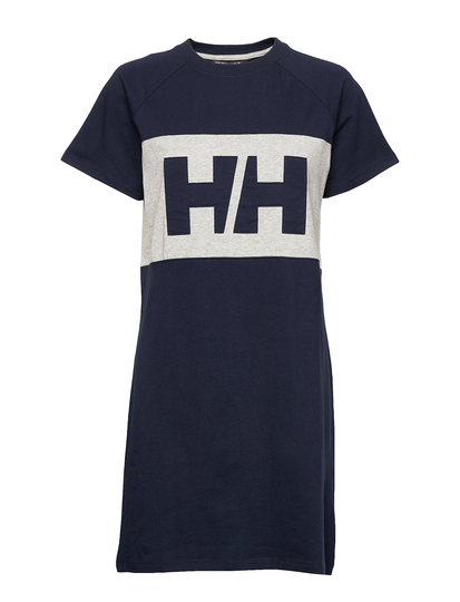 W Active T-Shirt Dress Lyhyt Mekko Sininen Helly Hansen