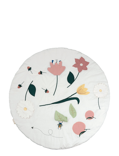 Activity Blanket - Flower Baby & Maternity Play Mats Valkoinen Fabelab