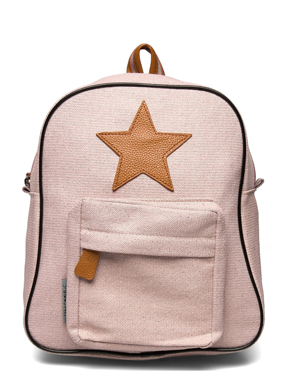 Back Pack, Canvas, Powder/ Gold Accessories Bags Backpacks Vaaleanpunainen Smallstuff