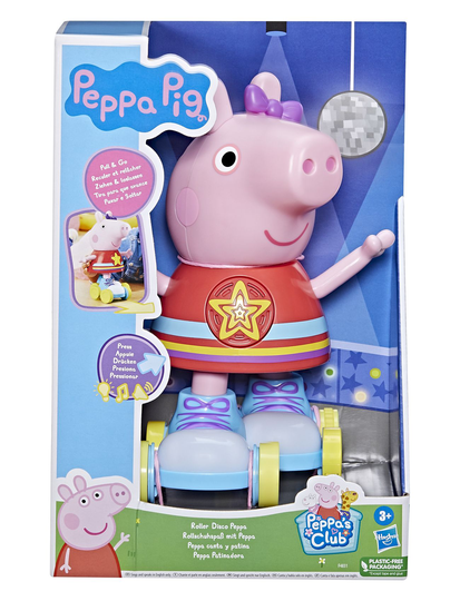 Peppa Pig Roller Disco Peppa Toys Building Sets & Blocks Building Blocks Activity Toys Vaaleanpunainen Peppa Pig