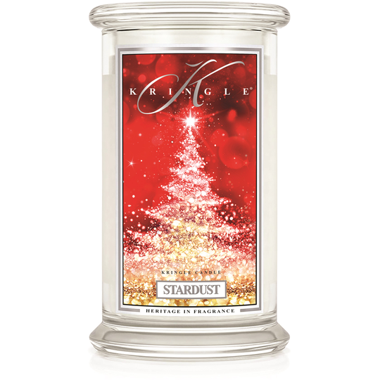 Kringle Candle Stardust Christmas Scent 2 Wick Large Jar 100 h