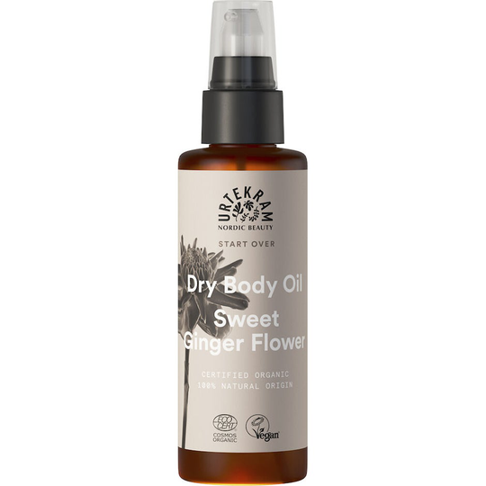 Sweet Ginger Flower Dry Body Oil, 100 ml Urtekram Vartaloöljy