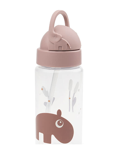 Straw Bottle Ozzo Home Meal Time Water Bottles Vaaleanpunainen D By Deer